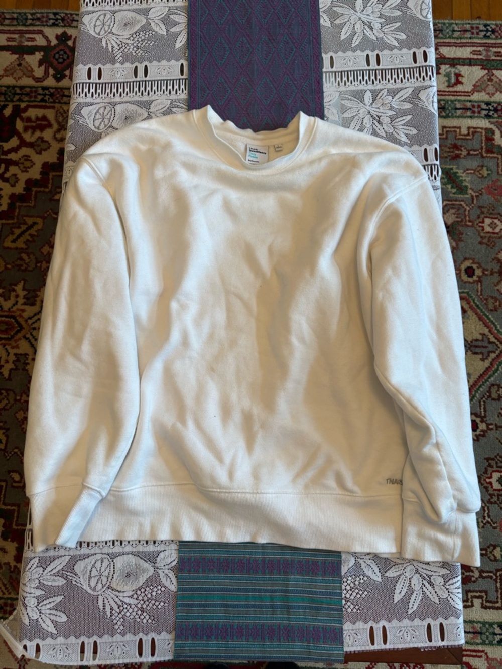 TNA White Crewneck Sweatshirt